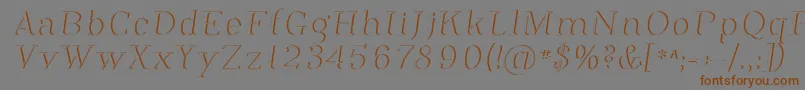 Шрифт Phosph12 – коричневые шрифты на сером фоне