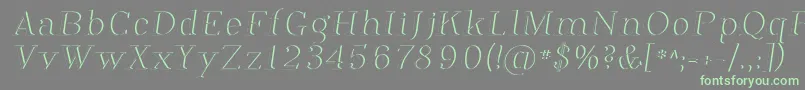 Phosph12 Font – Green Fonts on Gray Background