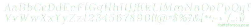 fuente Phosph12 – Fuentes Verdes Sobre Fondo Blanco