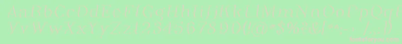Phosph12 Font – Pink Fonts on Green Background
