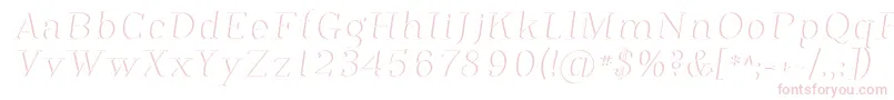 Fonte Phosph12 – fontes rosa em um fundo branco