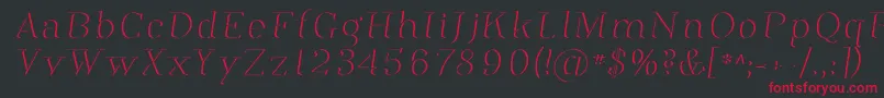 Phosph12 Font – Red Fonts on Black Background