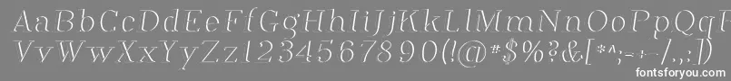 フォントPhosph12 – 灰色の背景に白い文字