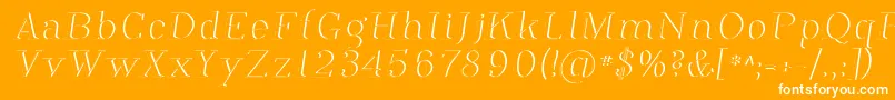 Phosph12 Font – White Fonts on Orange Background