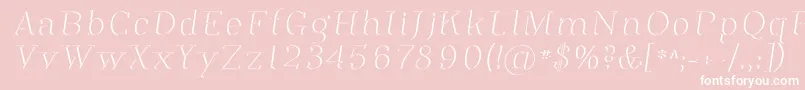 Phosph12 Font – White Fonts on Pink Background