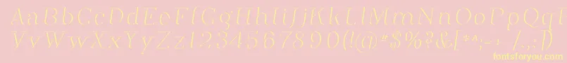 Phosph12 Font – Yellow Fonts on Pink Background