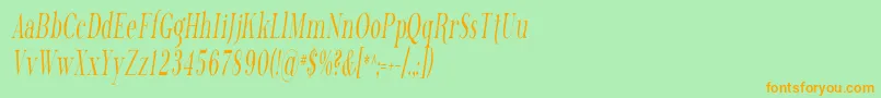 Phosph13 Font – Orange Fonts on Green Background