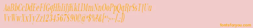 Phosph13 Font – Orange Fonts on Pink Background