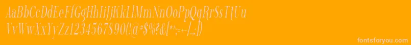 Phosph13 Font – Pink Fonts on Orange Background