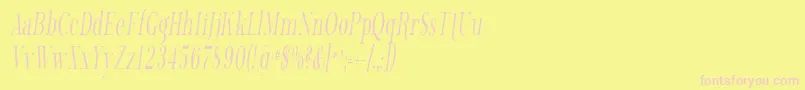 Phosph13 Font – Pink Fonts on Yellow Background