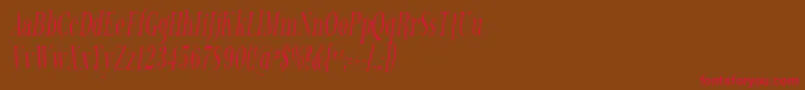 Phosph13 Font – Red Fonts on Brown Background