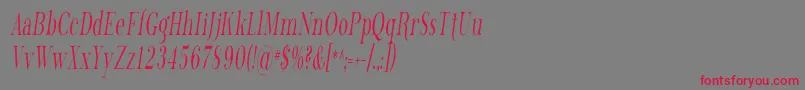 Phosph13 Font – Red Fonts on Gray Background