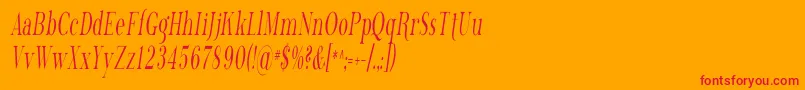 Phosph13 Font – Red Fonts on Orange Background