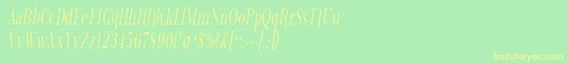 Phosph13 Font – Yellow Fonts on Green Background