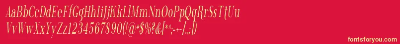 Phosph13 Font – Yellow Fonts on Red Background