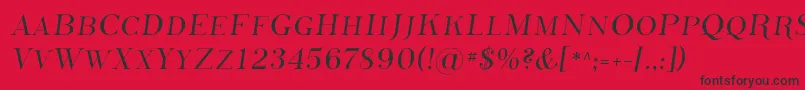 Phoss   -Schriftart – Schwarze Schriften auf rotem Hintergrund