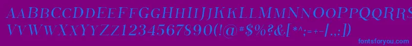 Phoss    Font – Blue Fonts on Purple Background