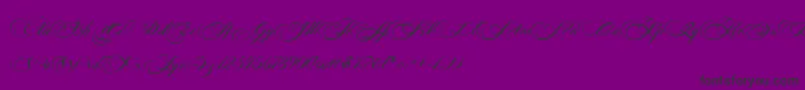 Fonte Photograph Script Free Personal  – fontes pretas em um fundo violeta
