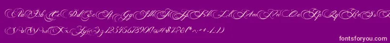 Más sobre la fuente Photograph Script Free Personal  fuente Photograph Script Free Personal  – Fuentes Rosadas Sobre Fondo Morado
