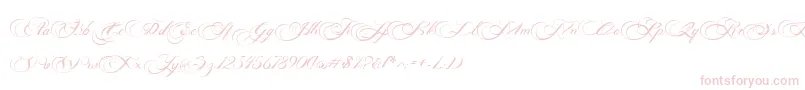 Więcej informacji o czcionce Photograph Script Free Personal  Czcionka Photograph Script Free Personal  – różowe czcionki