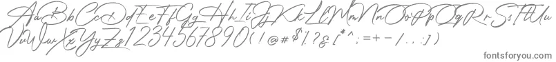 Шрифт Photograph Signature – серые шрифты