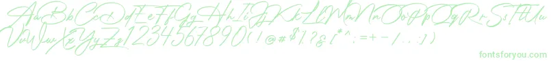 Więcej informacji o czcionce Photograph Signature Czcionka Photograph Signature – zielone czcionki
