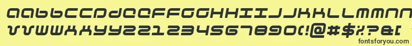 phuturai Font – Black Fonts on Yellow Background