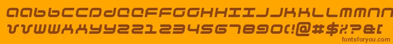 phuturai Font – Brown Fonts on Orange Background