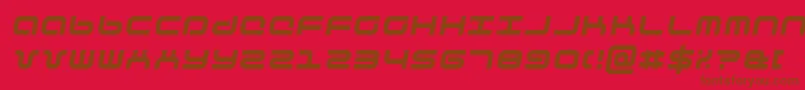 phuturai Font – Brown Fonts on Red Background