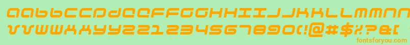 phuturai Font – Orange Fonts on Green Background