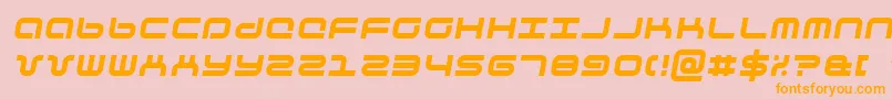 phuturai Font – Orange Fonts on Pink Background