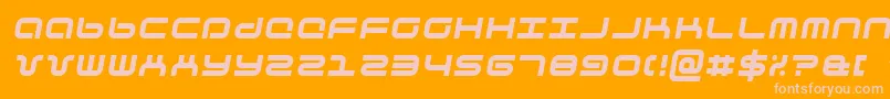 phuturai Font – Pink Fonts on Orange Background