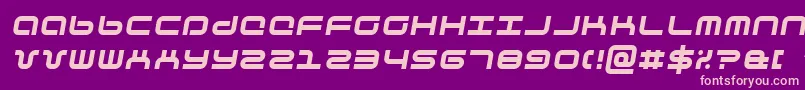 phuturai Font – Pink Fonts on Purple Background