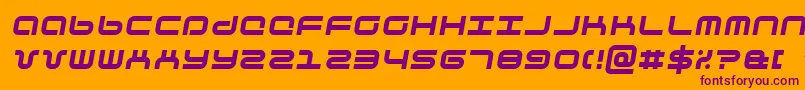 phuturai Font – Purple Fonts on Orange Background