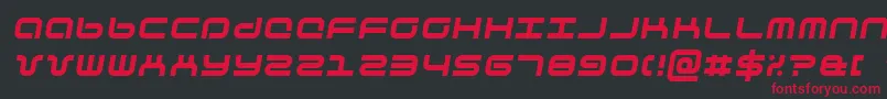 phuturai Font – Red Fonts on Black Background