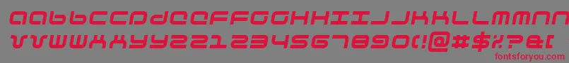 phuturai-Schriftart – Rote Schriften auf grauem Hintergrund