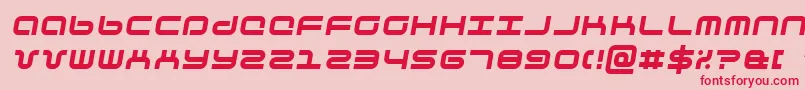 phuturai Font – Red Fonts on Pink Background