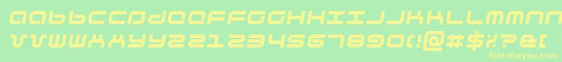 phuturai-Schriftart – Gelbe Schriften auf grünem Hintergrund