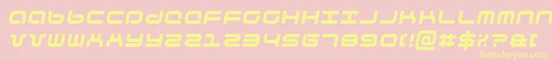 phuturai Font – Yellow Fonts on Pink Background
