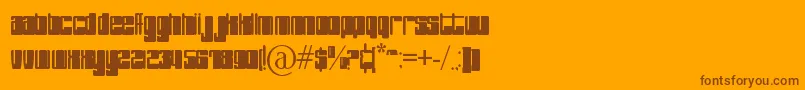 PHuture Font – Brown Fonts on Orange Background