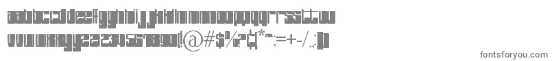 PHuture-fontti – harmaat kirjasimet valkoisella taustalla