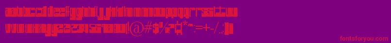 PHuture Font – Red Fonts on Purple Background