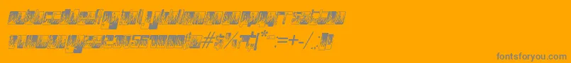 fuente PHuturePHlamesPHAST – Fuentes Grises Sobre Fondo Naranja