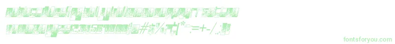 Шрифт PHuturePHlamesPHAST – зелёные шрифты на белом фоне