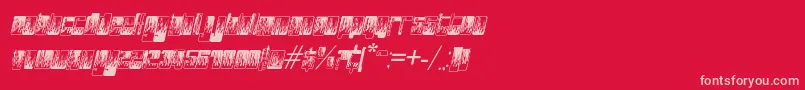 PHuturePHlamesPHAST Font – Pink Fonts on Red Background