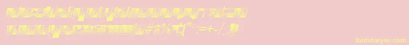 PHuturePHlamesPHAST Font – Yellow Fonts on Pink Background