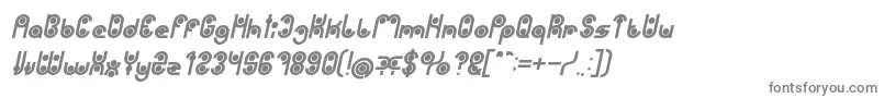 フォントPHYTOPLANKTON Bold Italic – 灰色のフォント