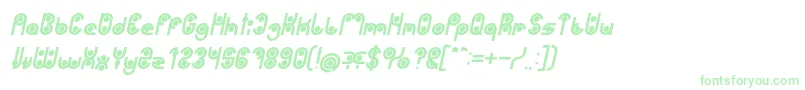 Fonte PHYTOPLANKTON Bold Italic – fontes verdes