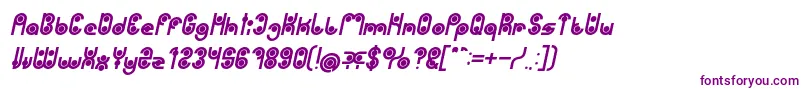 PHYTOPLANKTON Bold Italic-Schriftart – Violette Schriften
