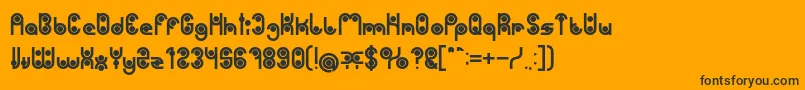 PHYTOPLANKTON Bold Font – Black Fonts on Orange Background